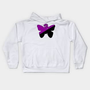 Butterfly Fist w/ Anarchafeminist Colors Kids Hoodie